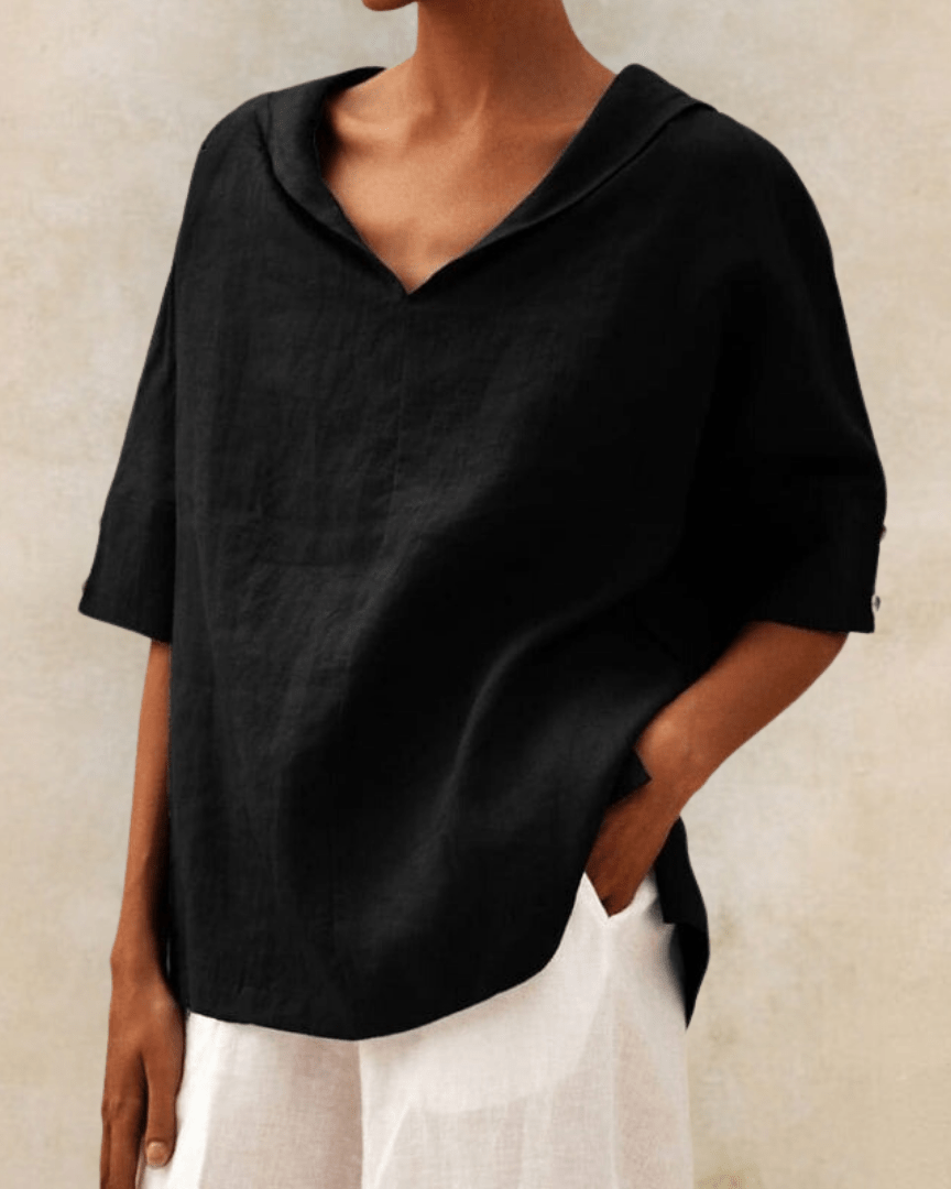 Samantha | Airy Linen Blouse with Loose Fit