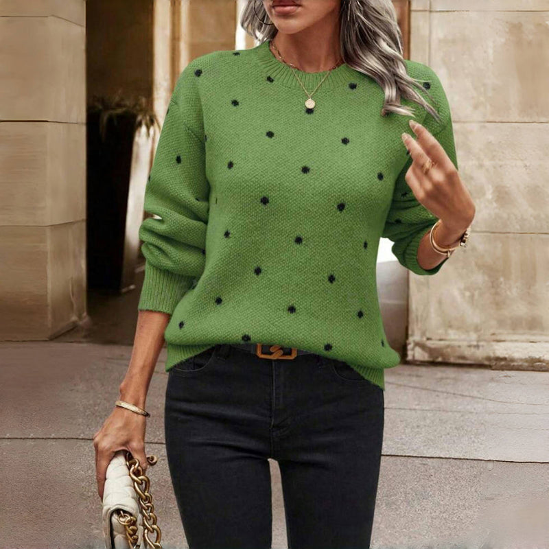 Mackenzie | Knit Sweater with Small Dots