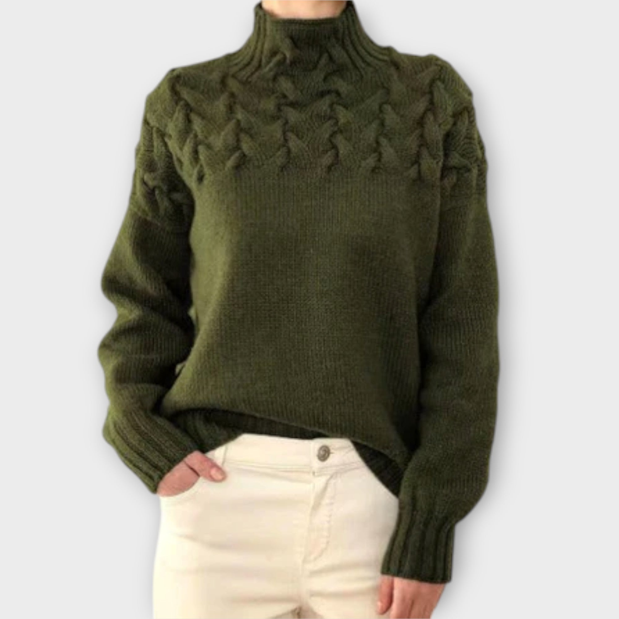 Zoe |Women's Cable Knit Sweater