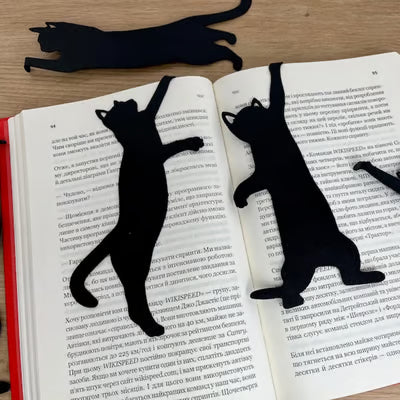 KittyMark | Metal Bookmark in the Shape of a Cat