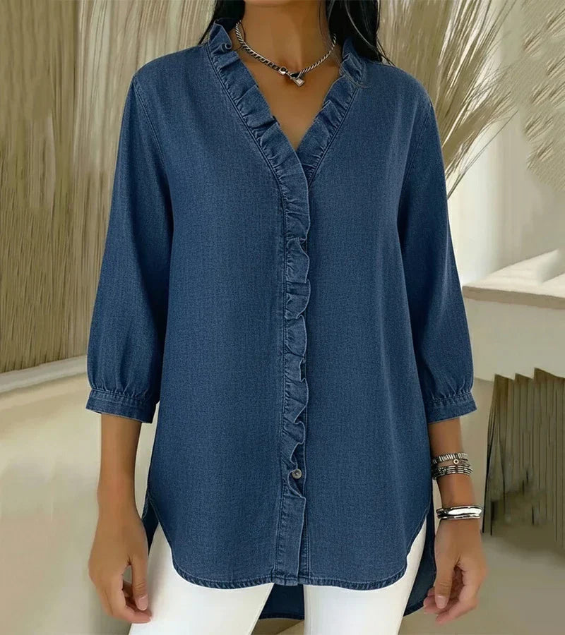 Nova | Elegant Denim Blouse