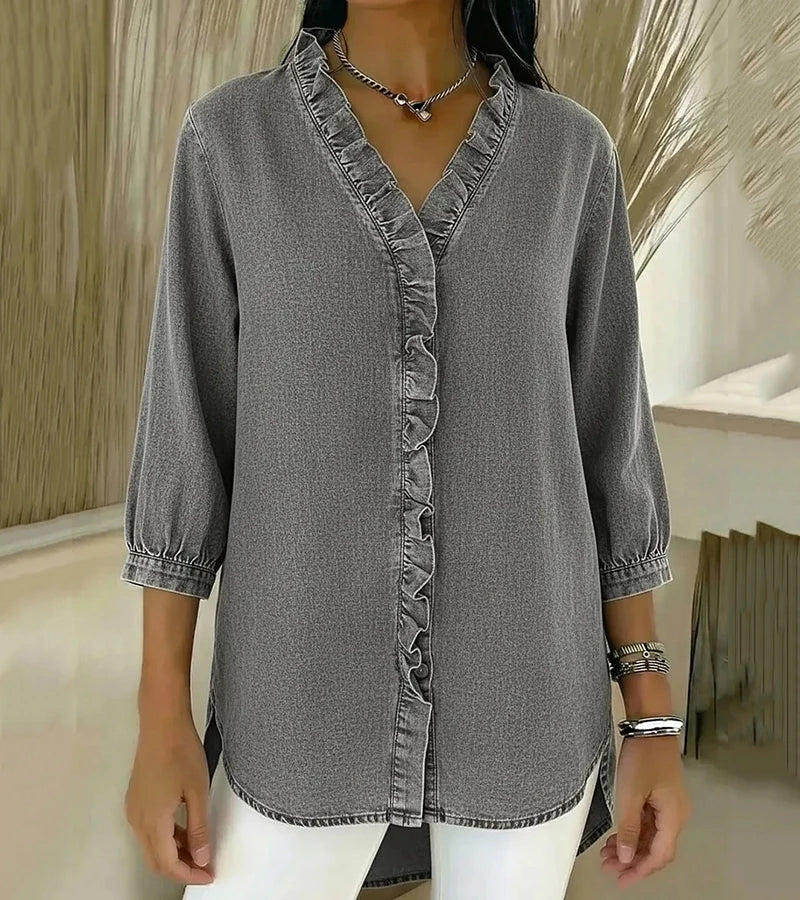 Nova | Elegant Denim Blouse