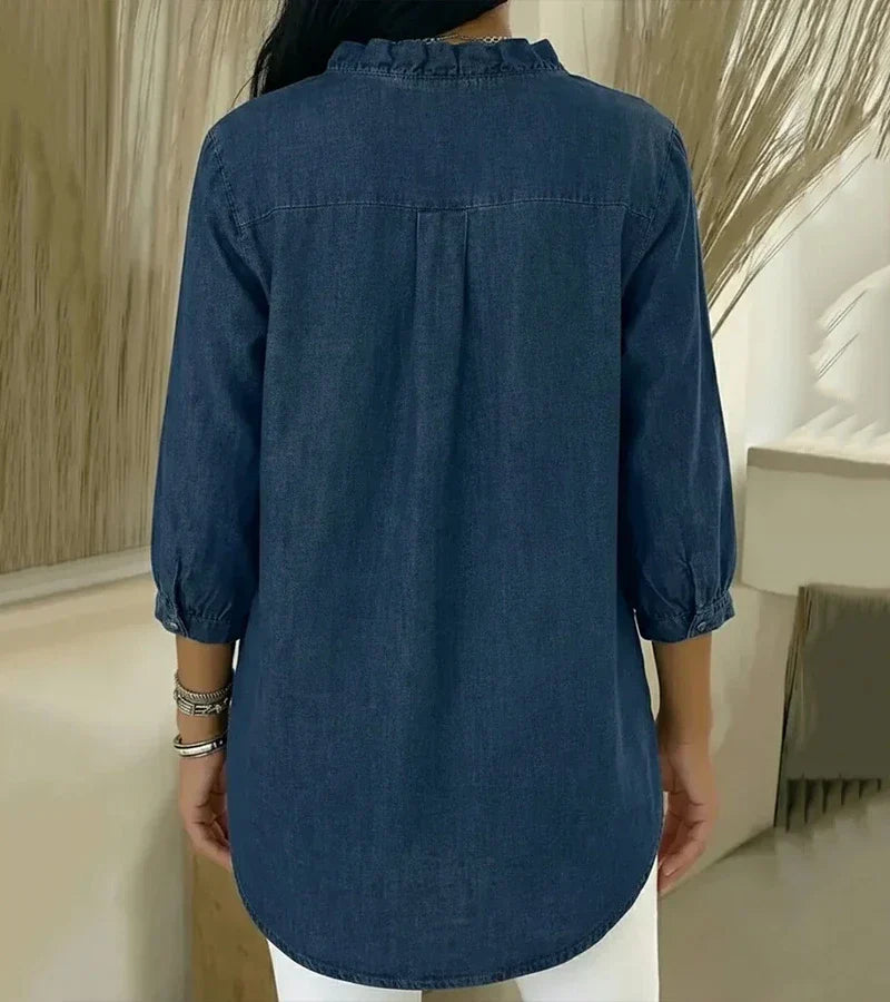 Nova | Elegant Denim Blouse