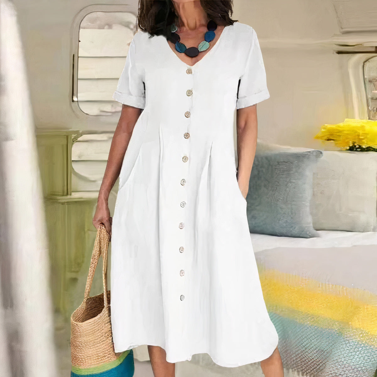 Briar | Effortless Buttoned Dress