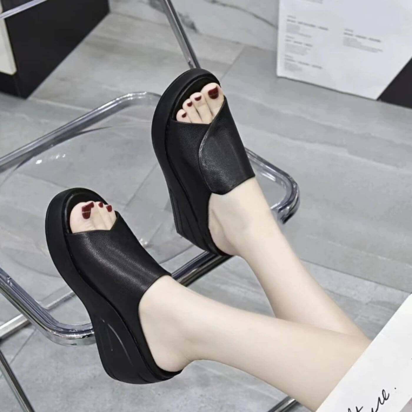 Nicole | Orthopedic Slip-on Wedge Sandals