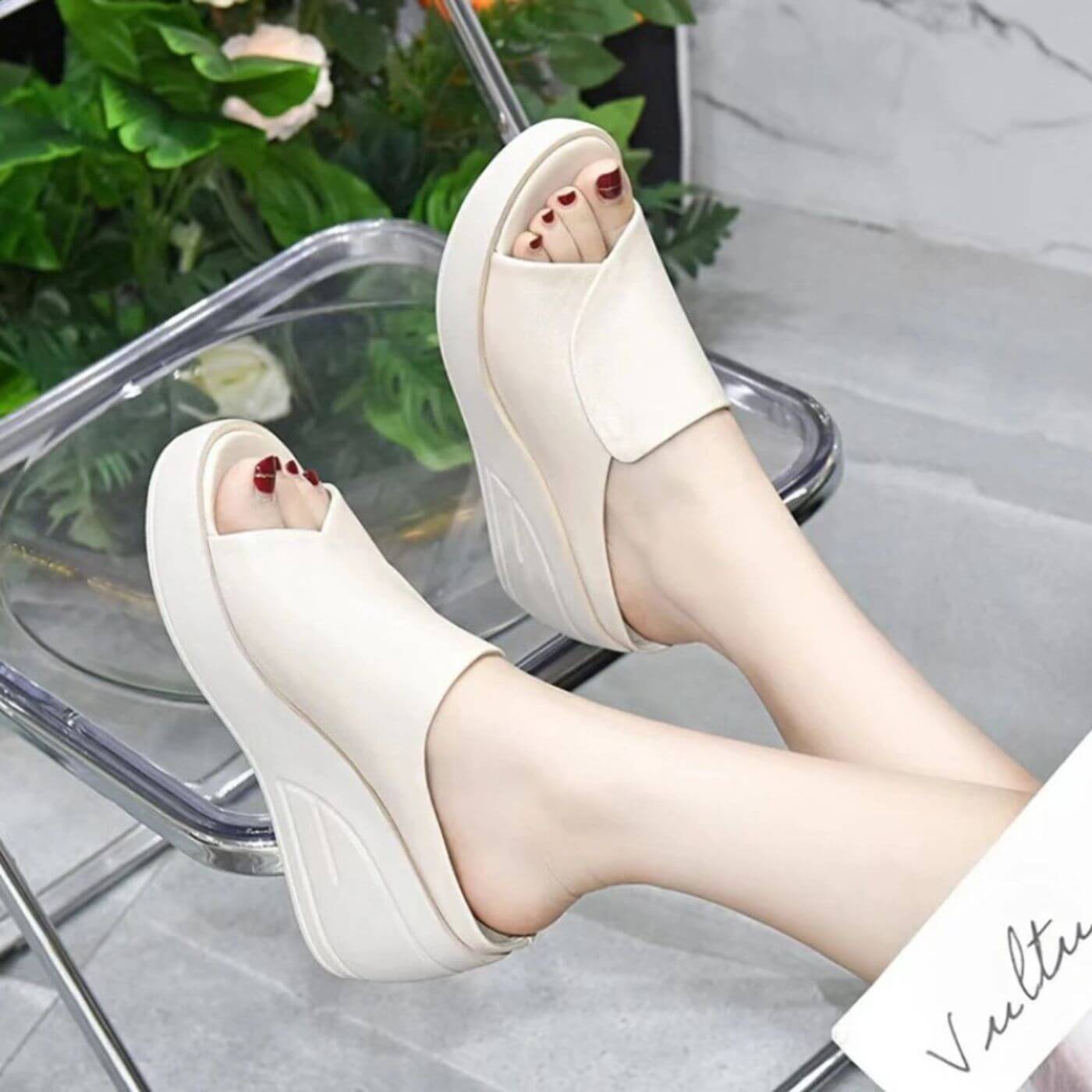 Nicole | Orthopedic Slip-on Wedge Sandals