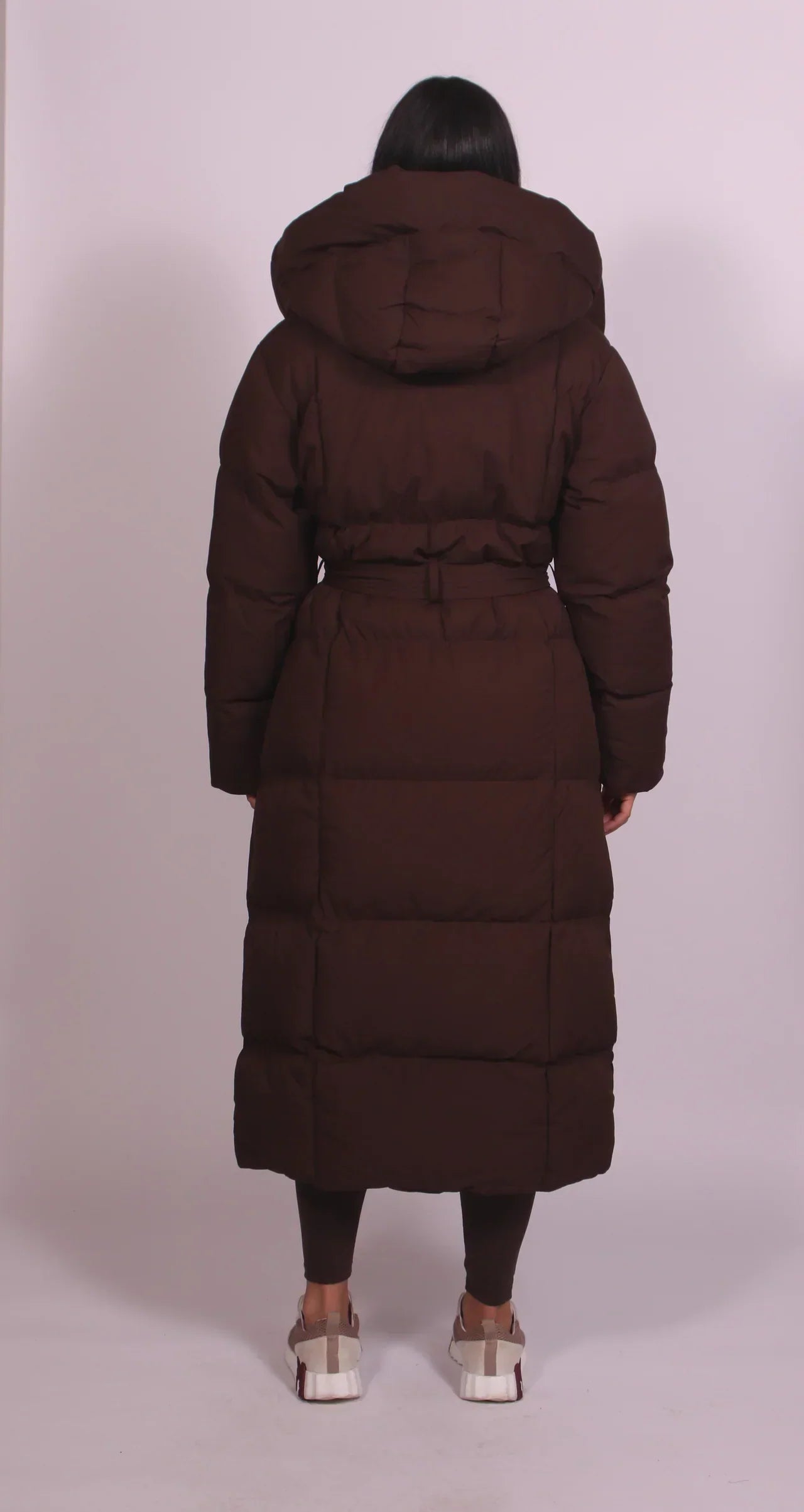 Fallon | Long Belted Puffer Coat