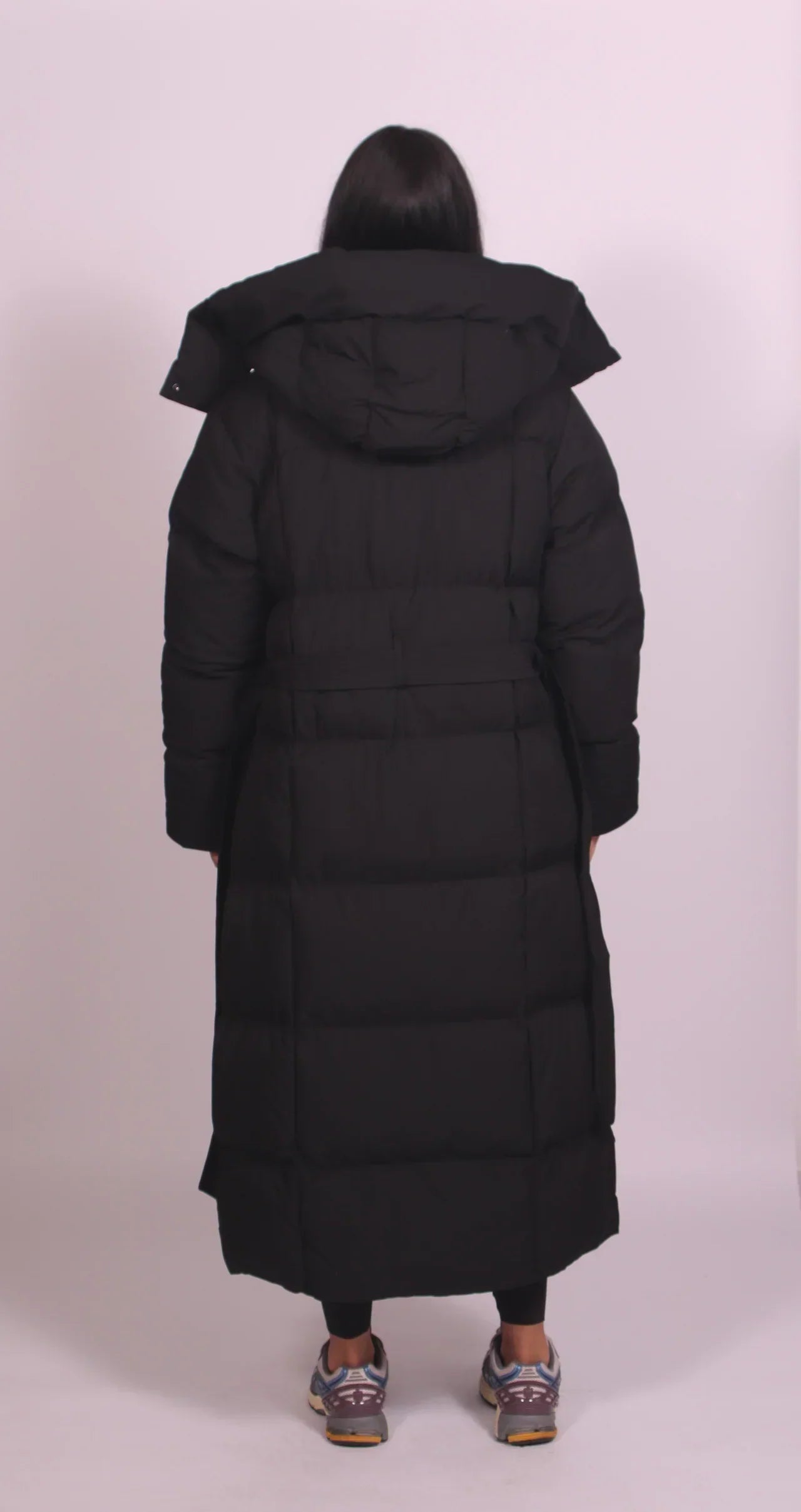Fallon | Long Belted Puffer Coat