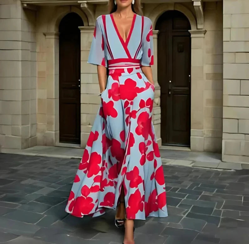 Jessica | Elegant Dress with Floral Print