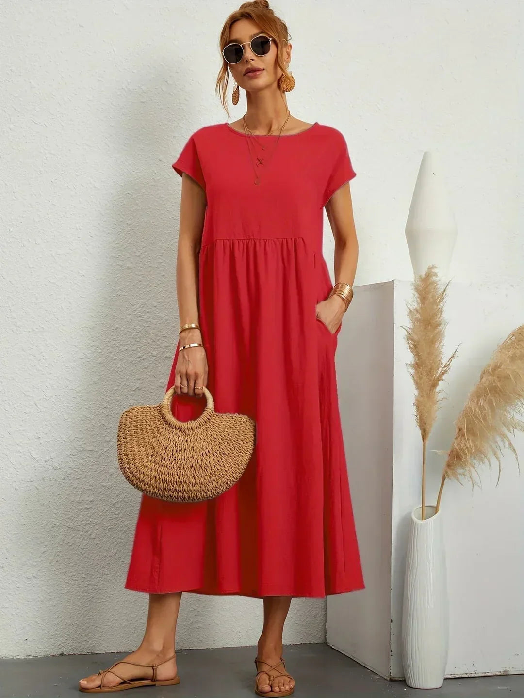 Elena | Casual Midi Dress