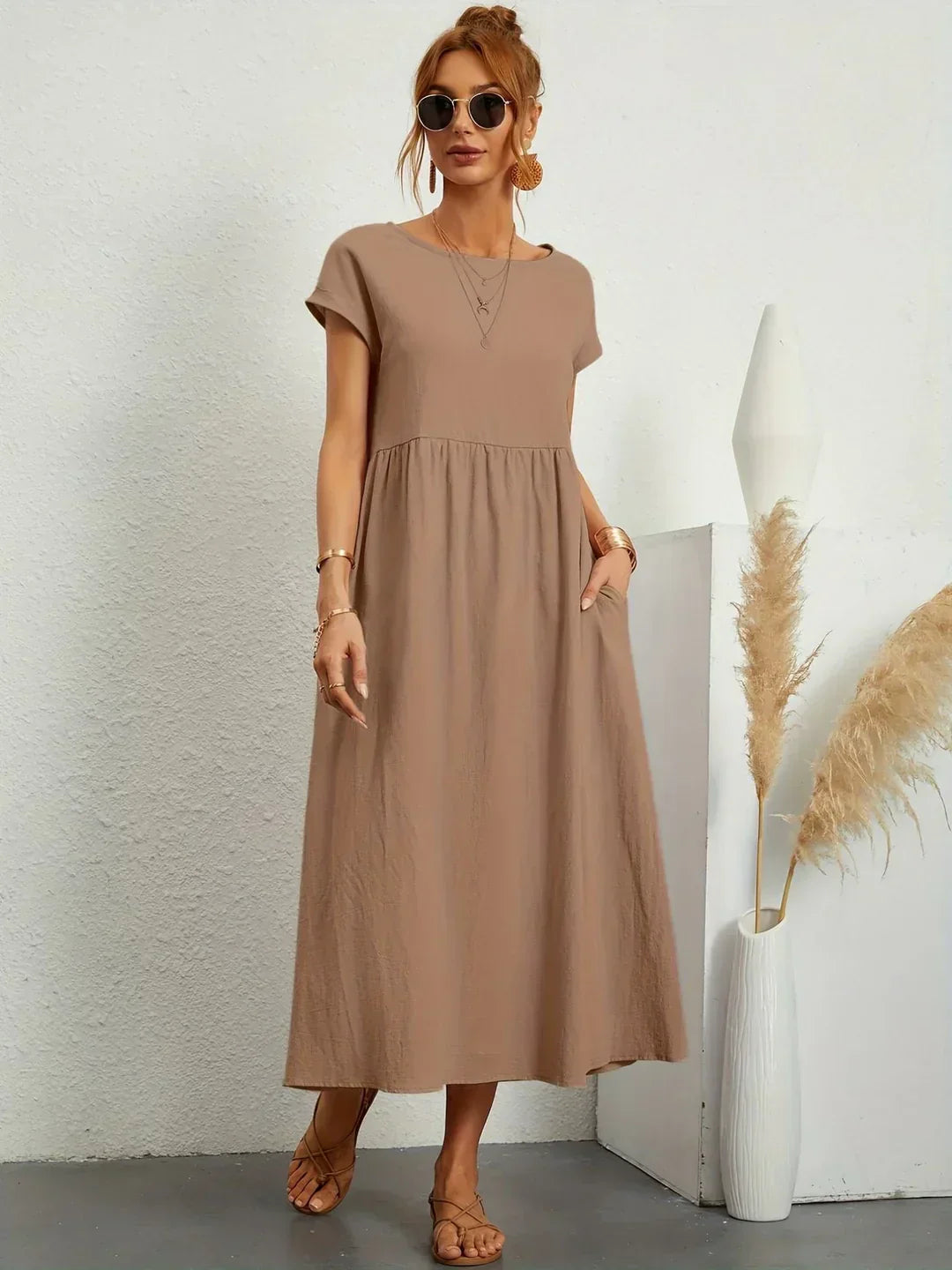 Addison | Timeless Elegance Fluid Midi Dress