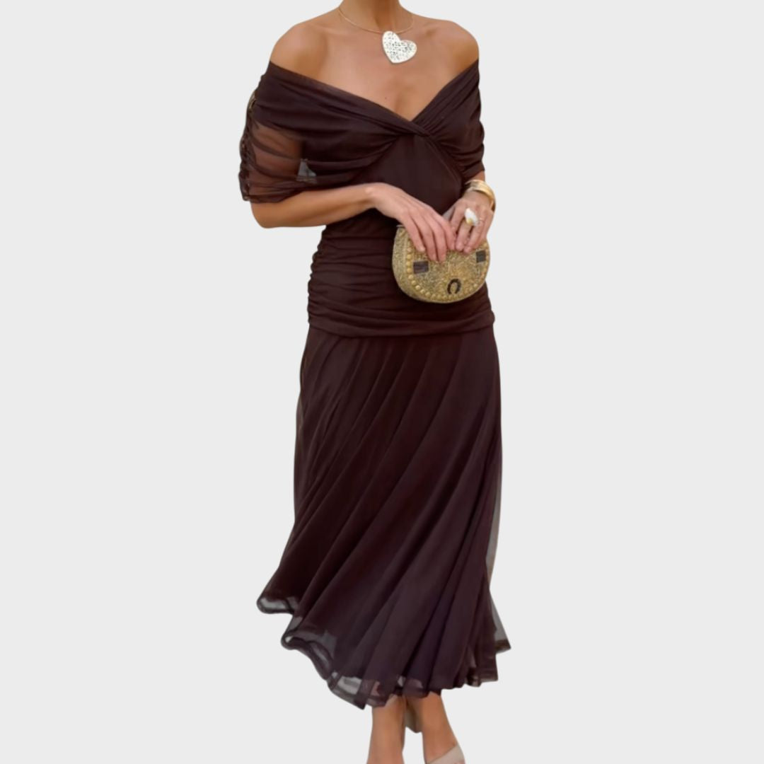 Luna | Elegant Dress With V-Neckline