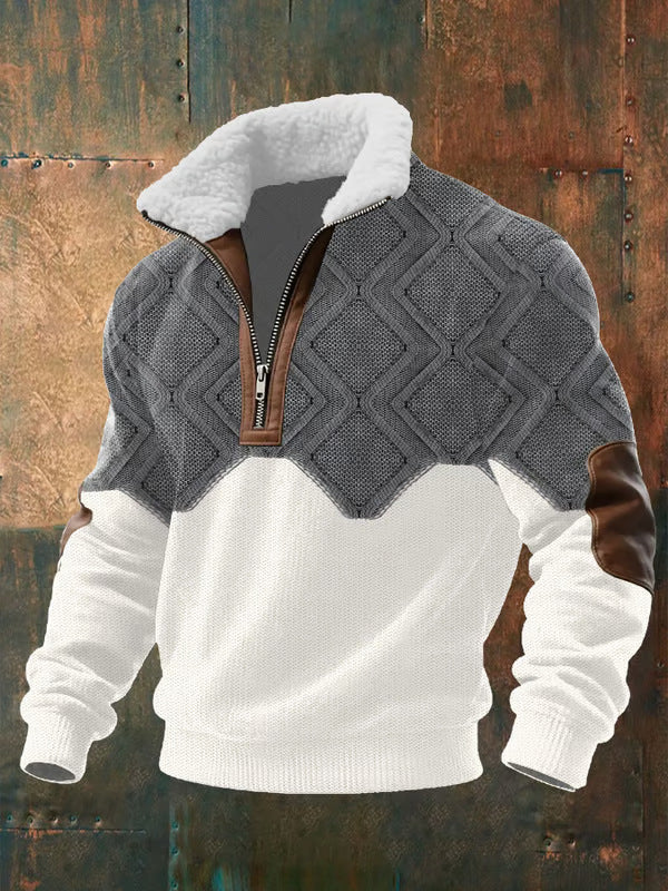 Clyde | JERSEY WITH ZIP AND LINED HIGH COLLAR