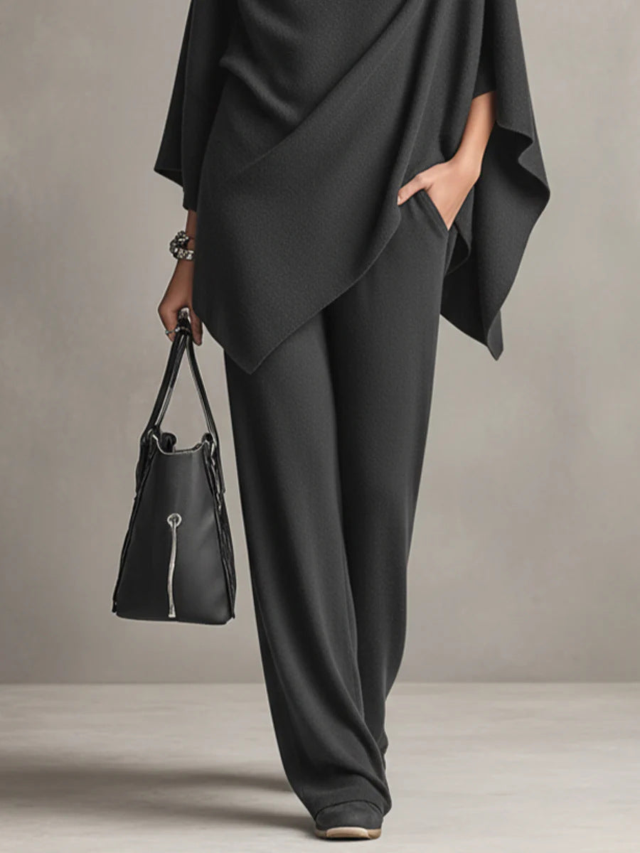 Kaia | Elegant Drape Two-Piece Set