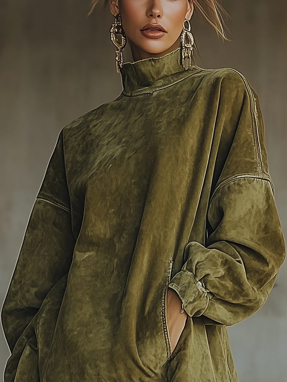 Elowen | Long-Sleeve Dress With Fringe