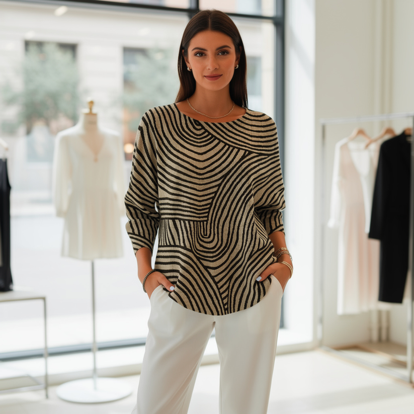 Lorraine | Long Sleeve Round Neck T-Shirt