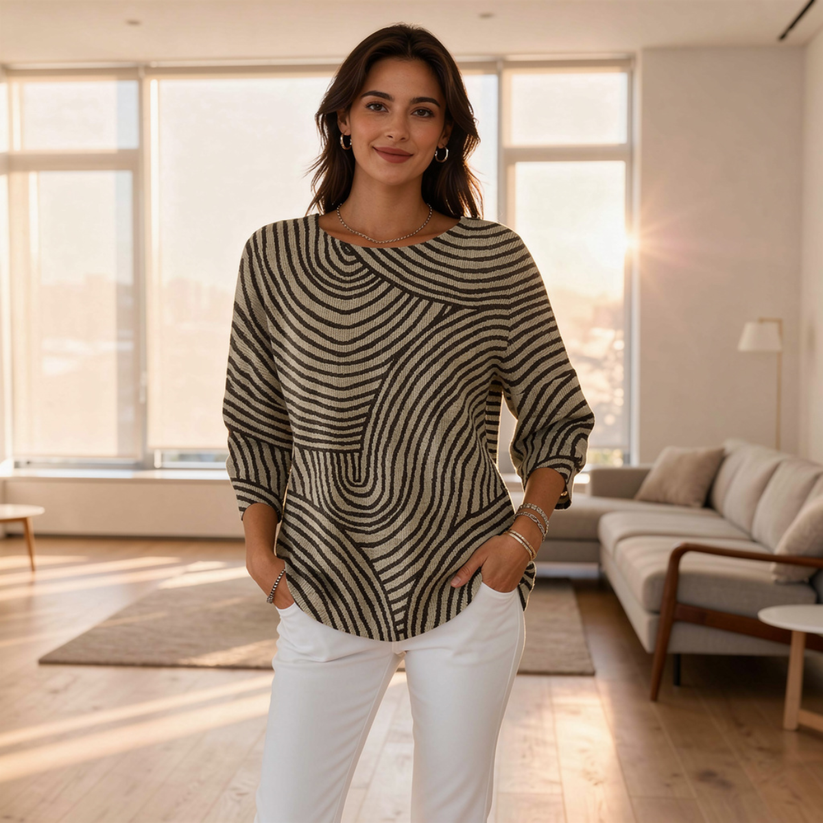 Lorraine | Long Sleeve Round Neck T-Shirt
