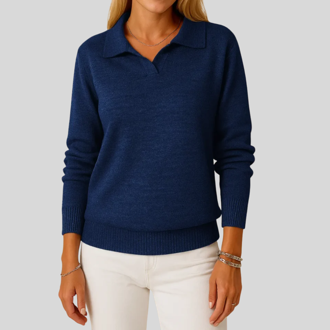 Mara | Elegant Collared Sweater