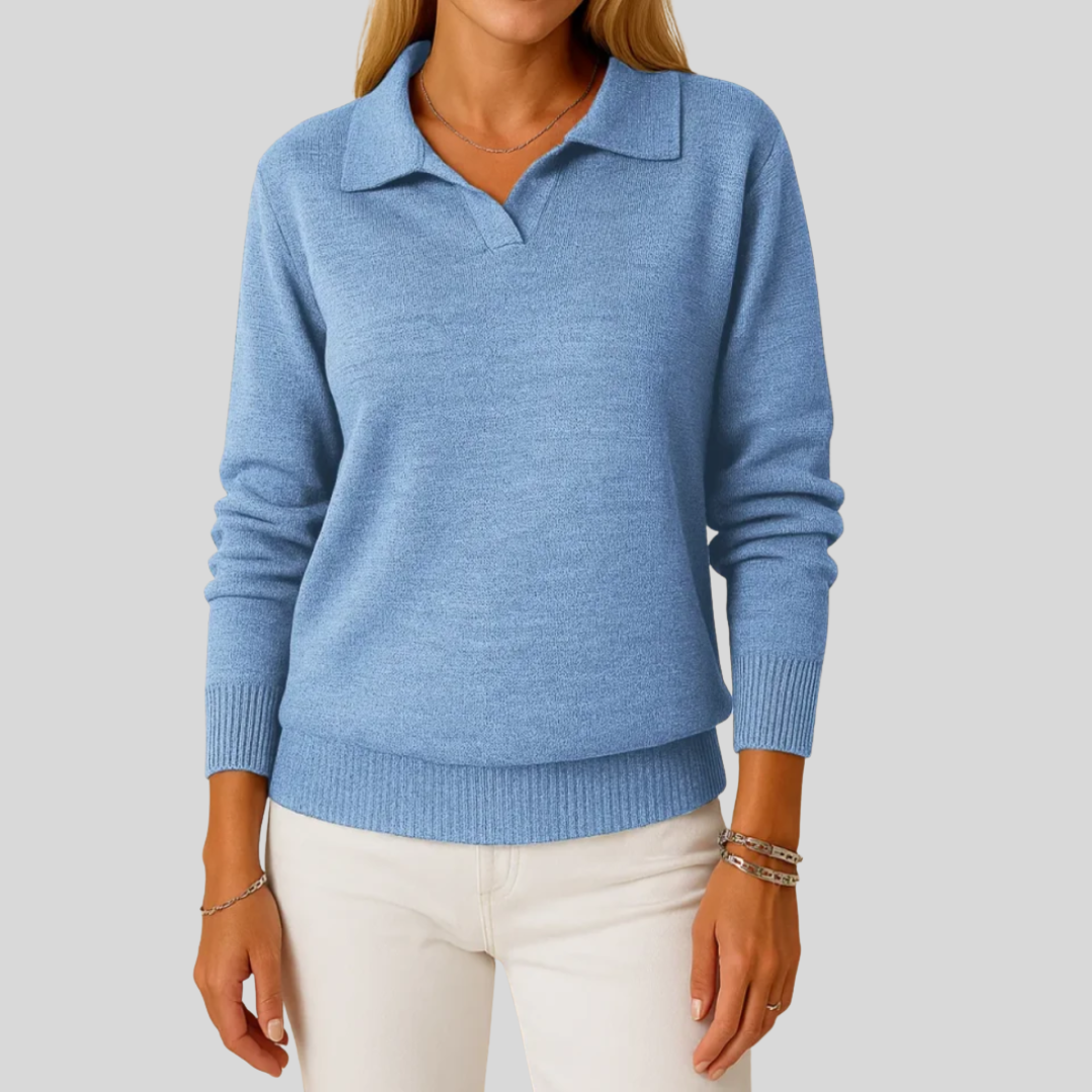 Mara | Elegant Collared Sweater
