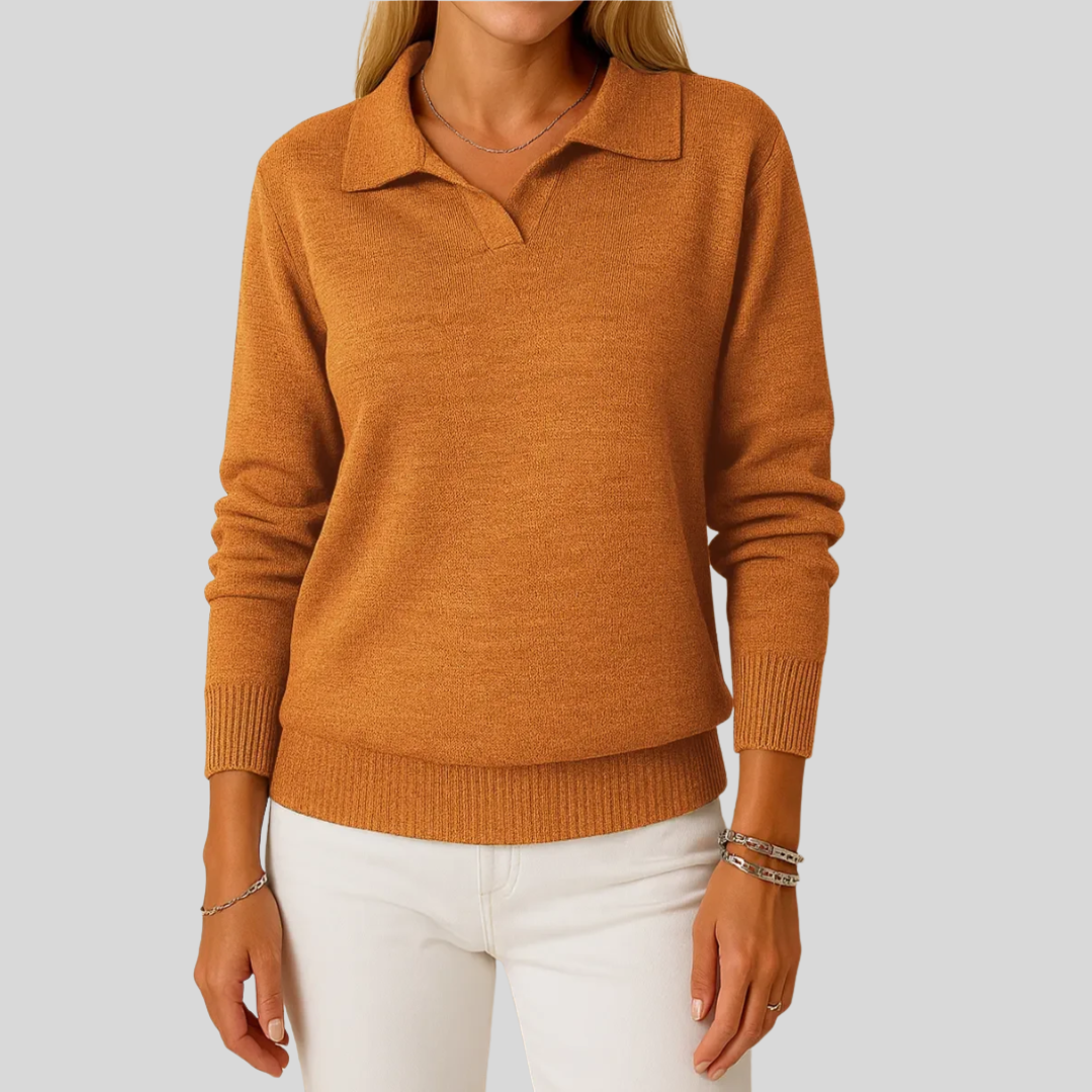Mara | Elegant Collared Sweater