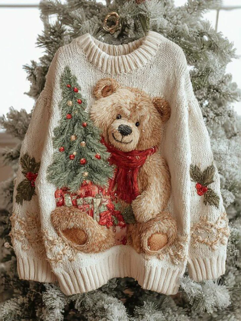 Skylar | Christmas Sweater with Holiday Details