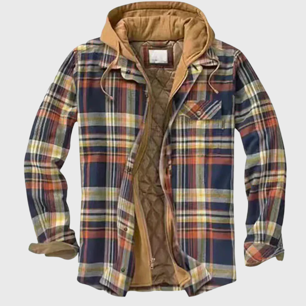 John | Elegant plaid and patchwork jacket