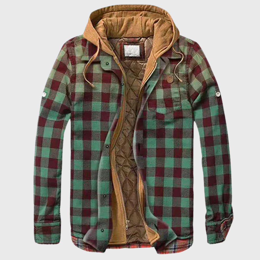 John | Elegant plaid and patchwork jacket