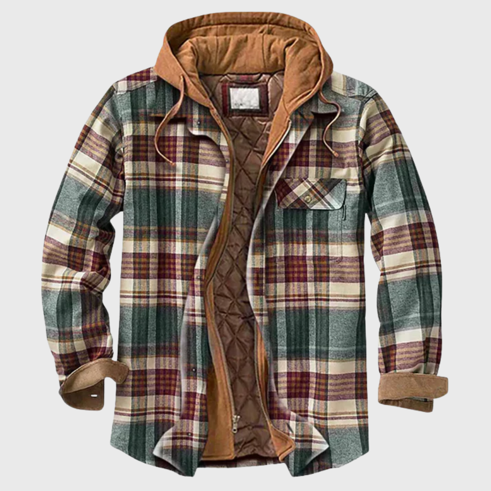 John | Elegant plaid and patchwork jacket