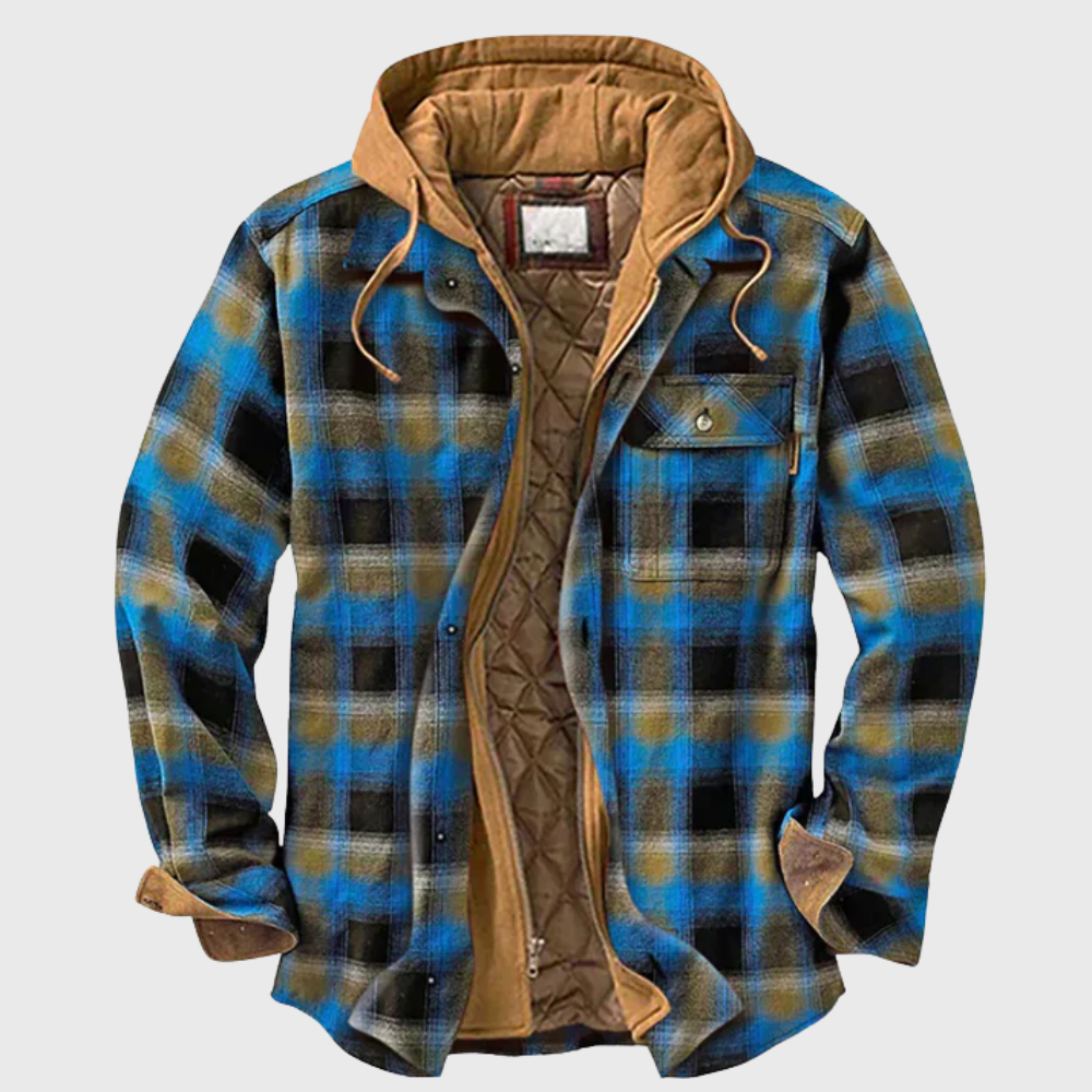 John | Elegant plaid and patchwork jacket