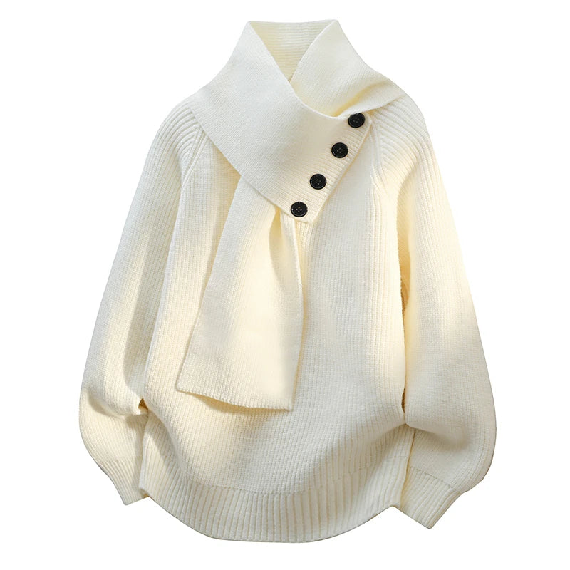 Florence | Cozy Scarf-Neck Sweater