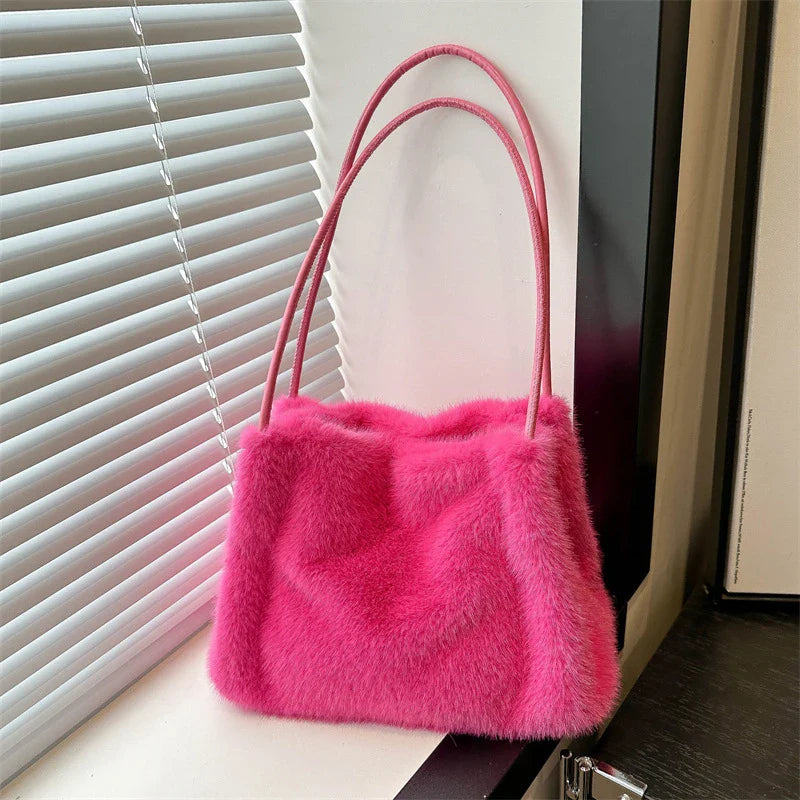Serafine | Elegant Plush Crossbody Bag