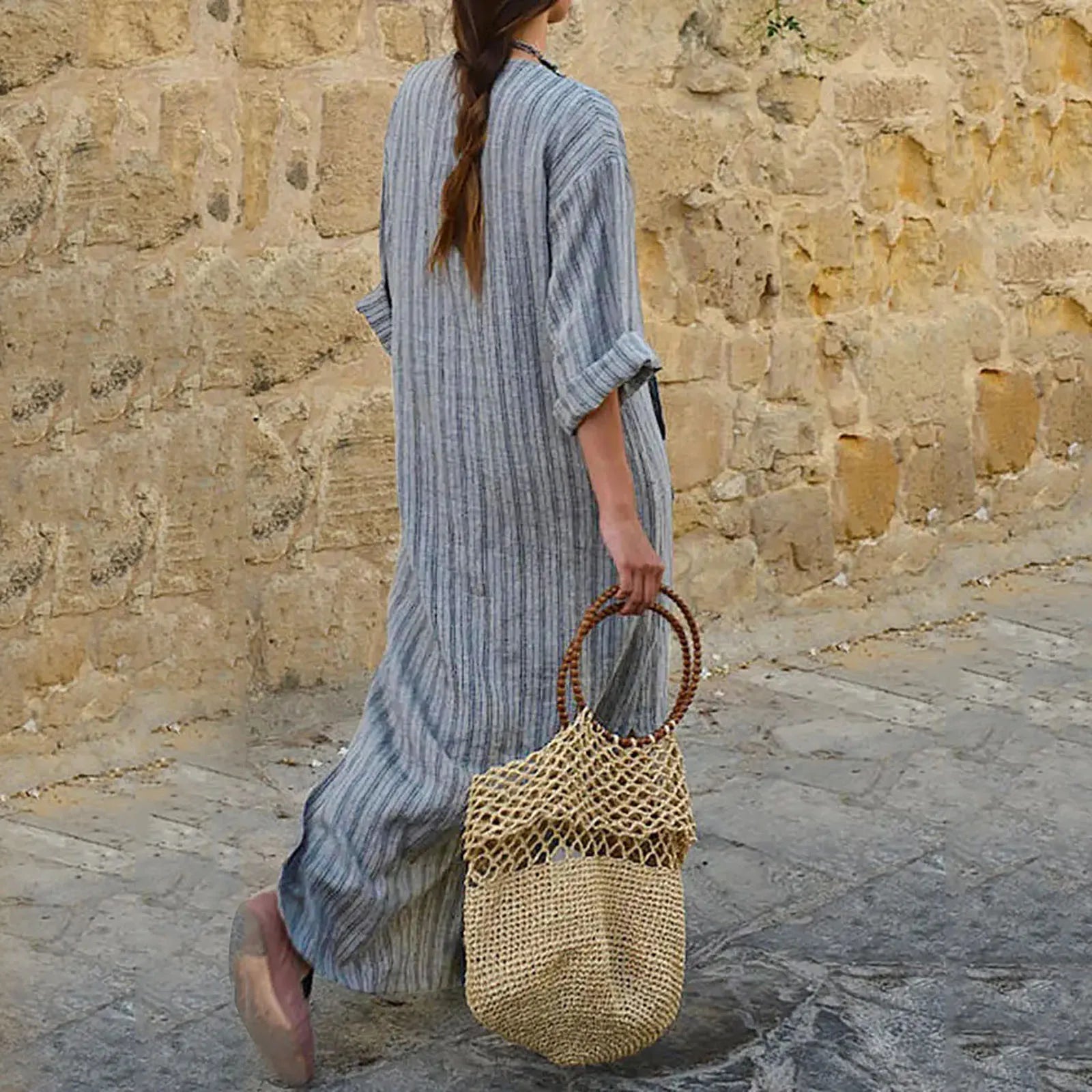 Yvonne | Striped Maxi Dress