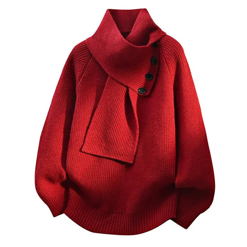 Florence | Cozy Scarf-Neck Sweater