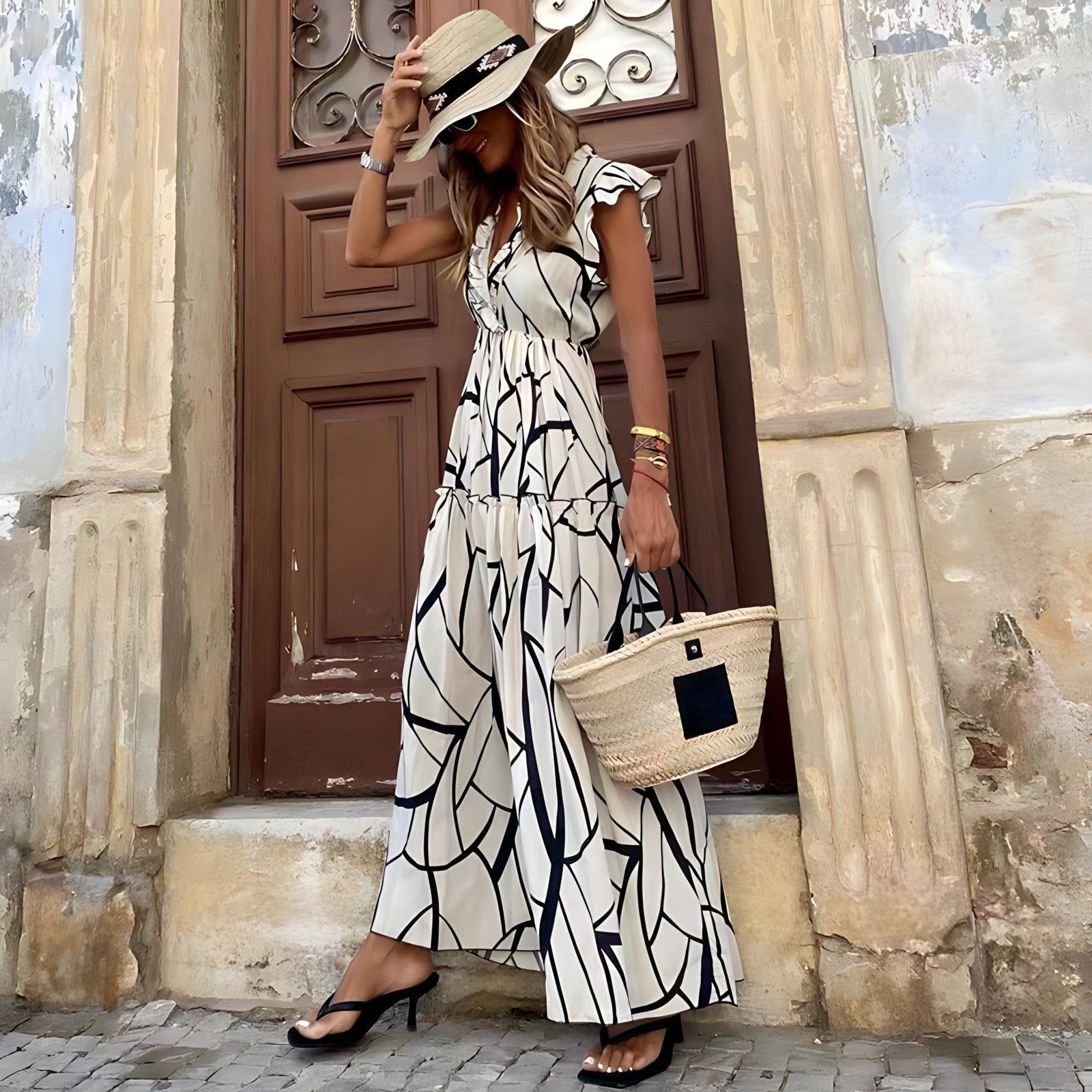 Jolly | Elegant Printed Dress
