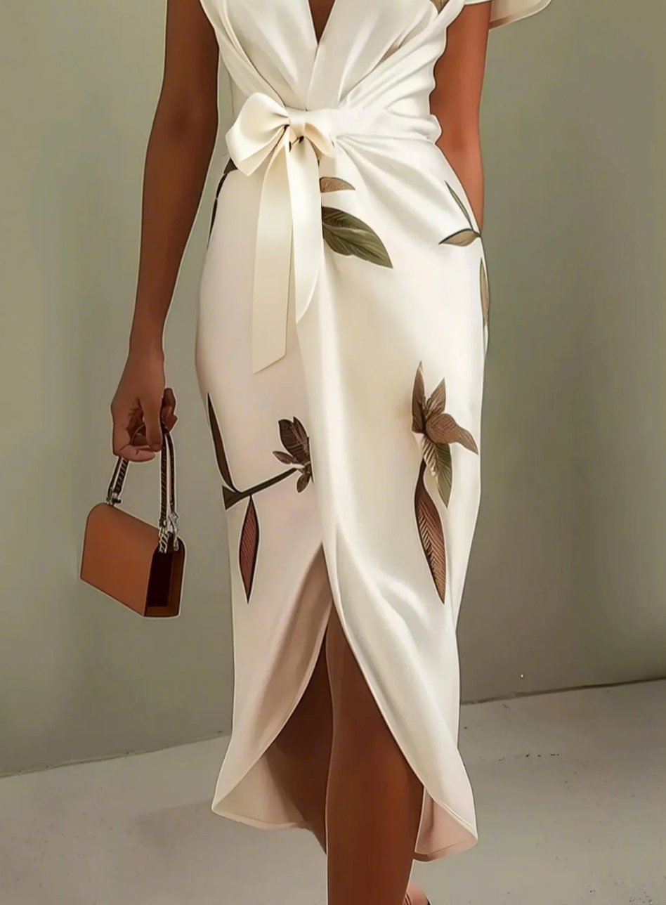 Celeste | Elegant dress with crossover
