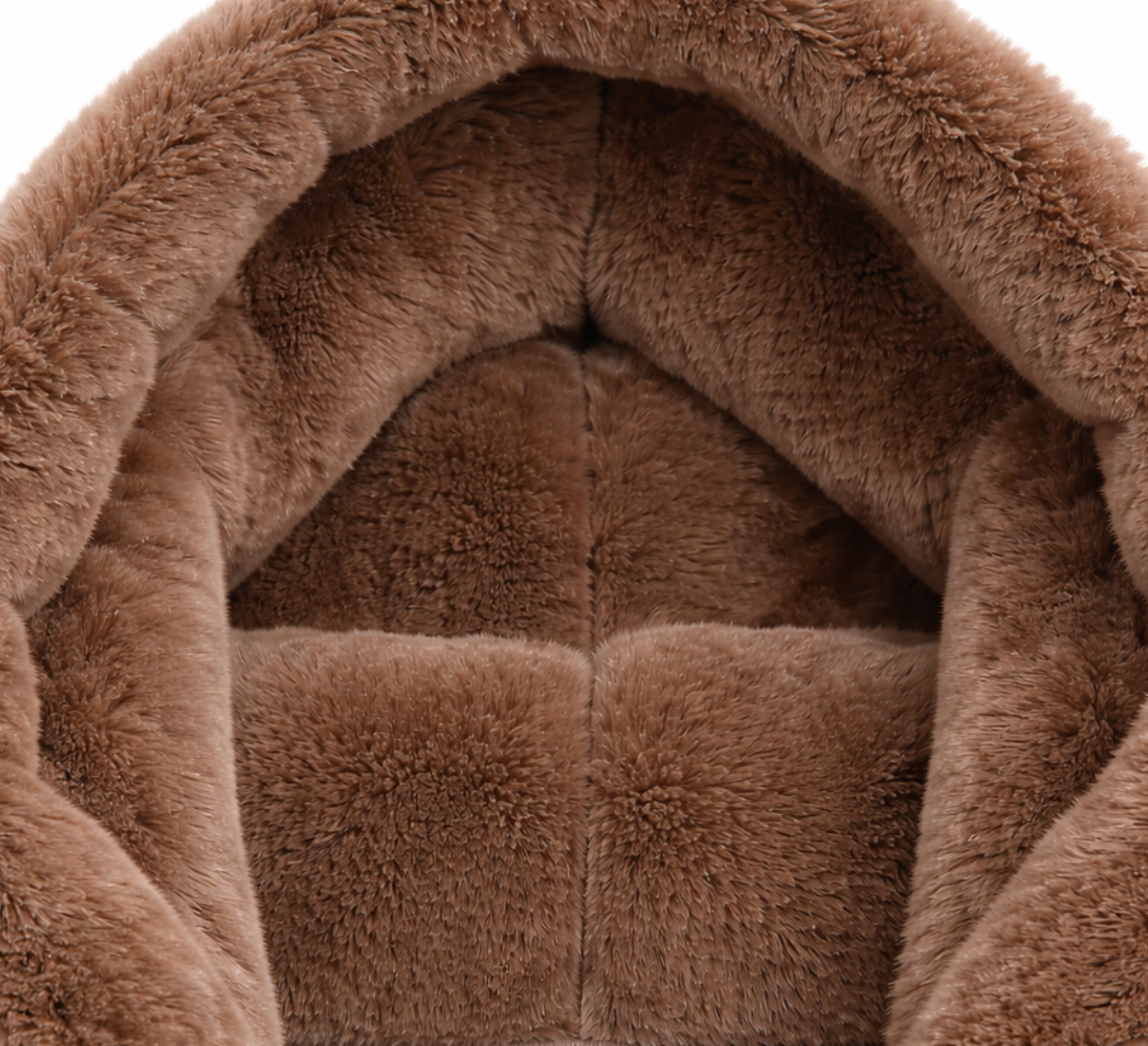 Arya | Warm Hooded Teddy Coat