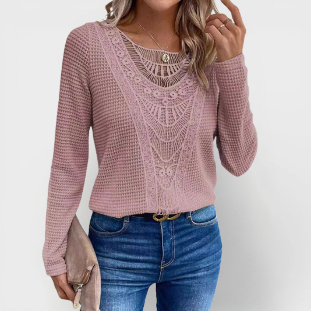 Amelie | Pink Boho Blouse