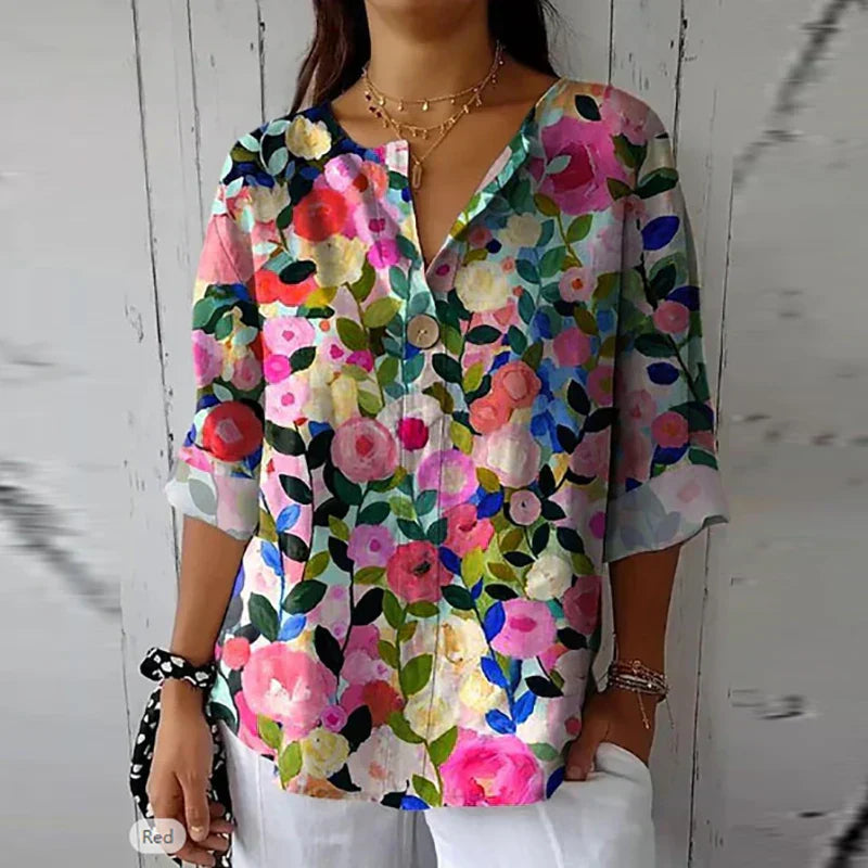 Eliana | Airy Blouse with Floral Pattern