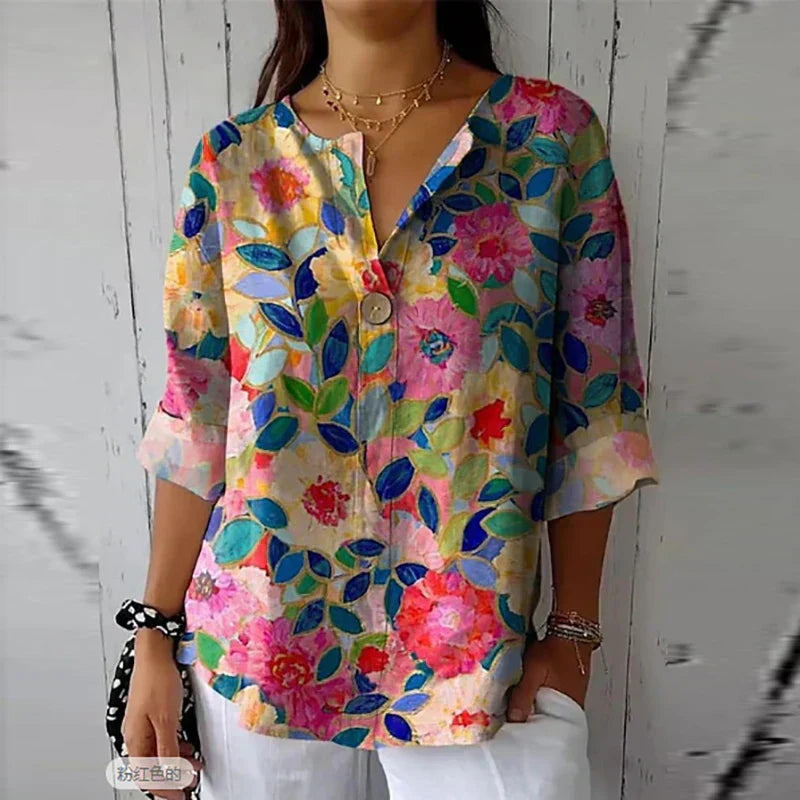 Eliana | Airy Blouse with Floral Pattern
