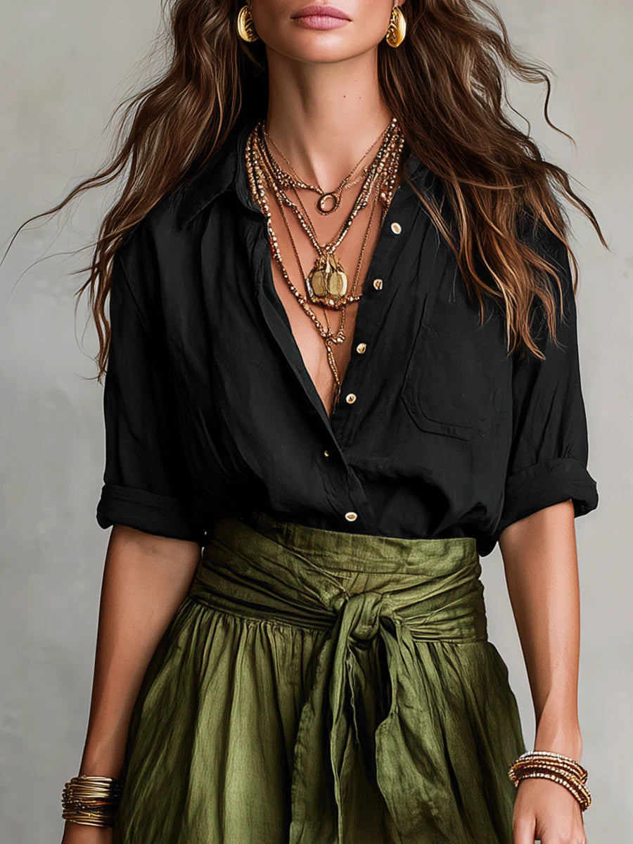 Sienna | T-shirt And Midi Skirt Set