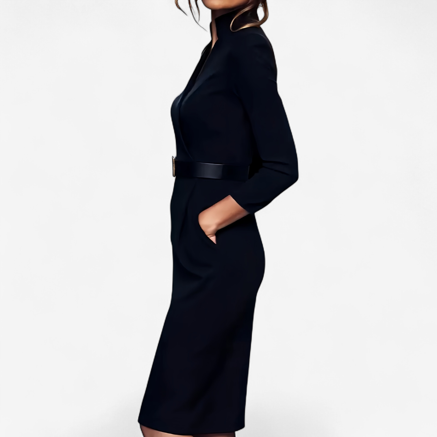 Danielle | Elegant Belted Dress