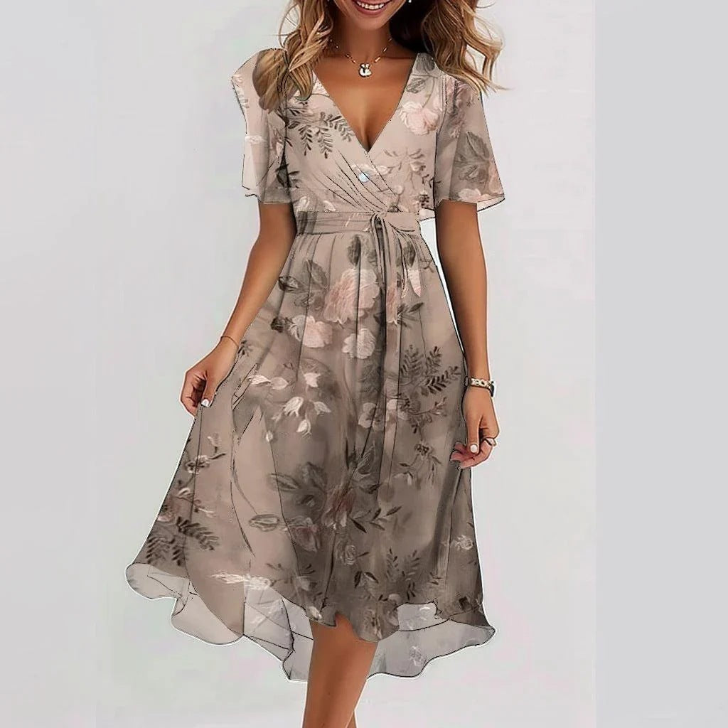 Juniper | Vibrant Abstract Midi Dress
