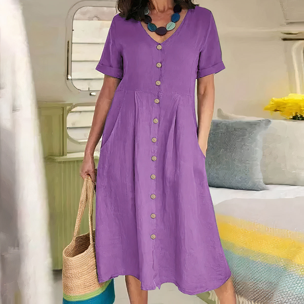 Briar | Effortless Buttoned Dress