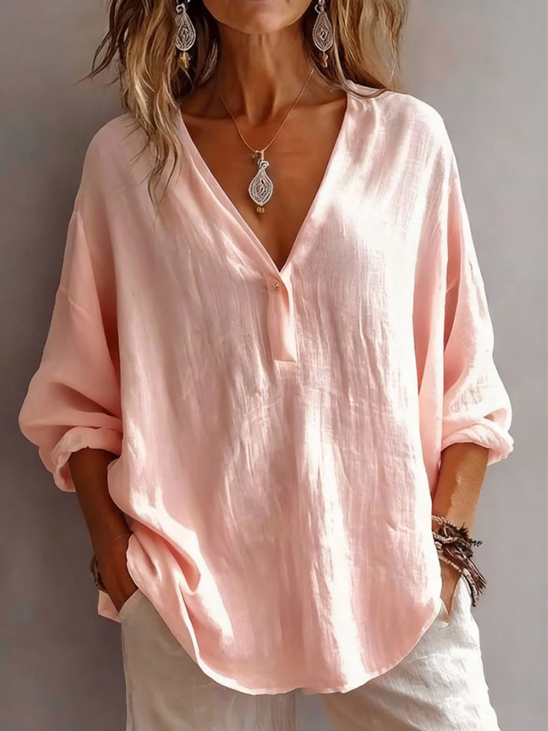 Scarlett | Elegant V-Neck Blouse