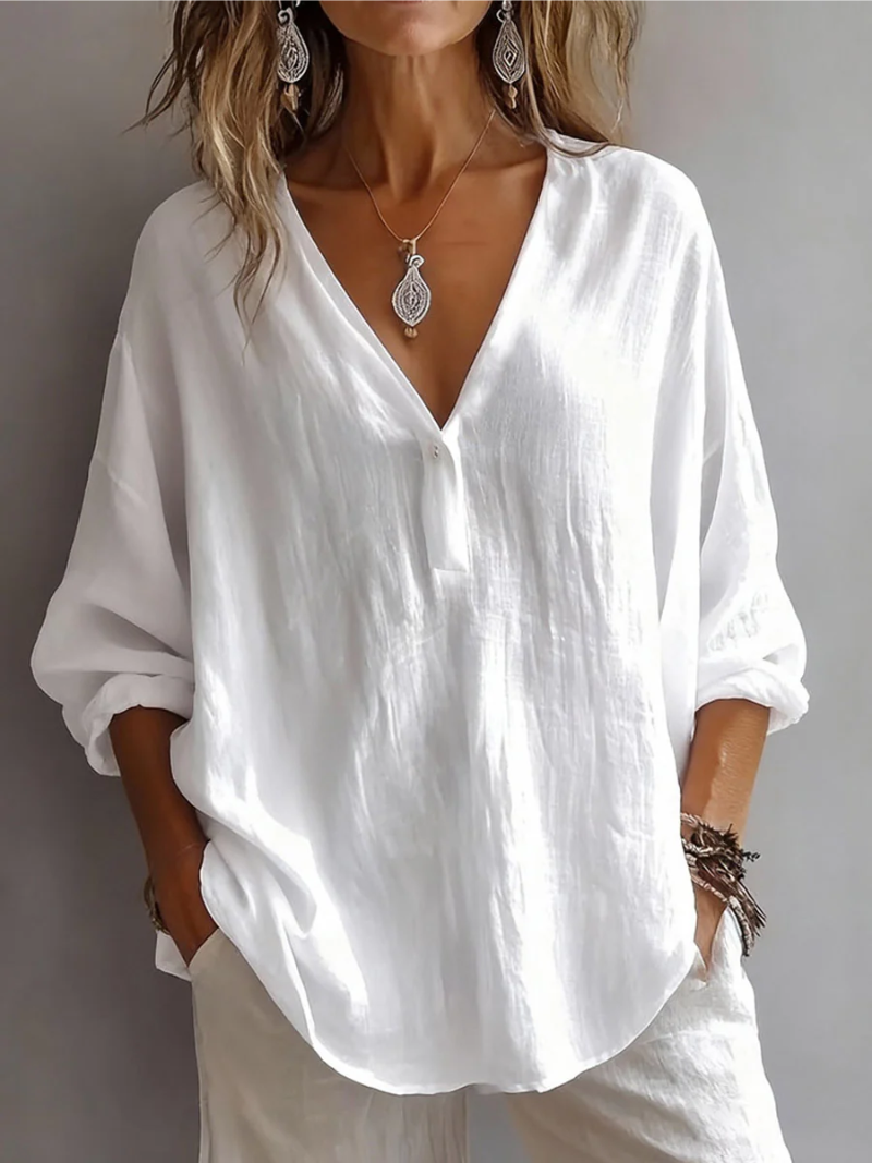 Scarlett | Elegant V-Neck Blouse