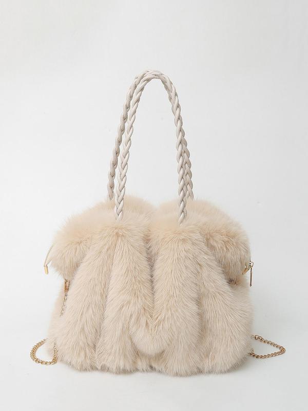 Adley | Plush Velvet Shoulder Tote