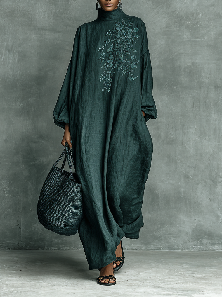 Giselle | Loose-Fitting Maxi Dress With Long Sleeves