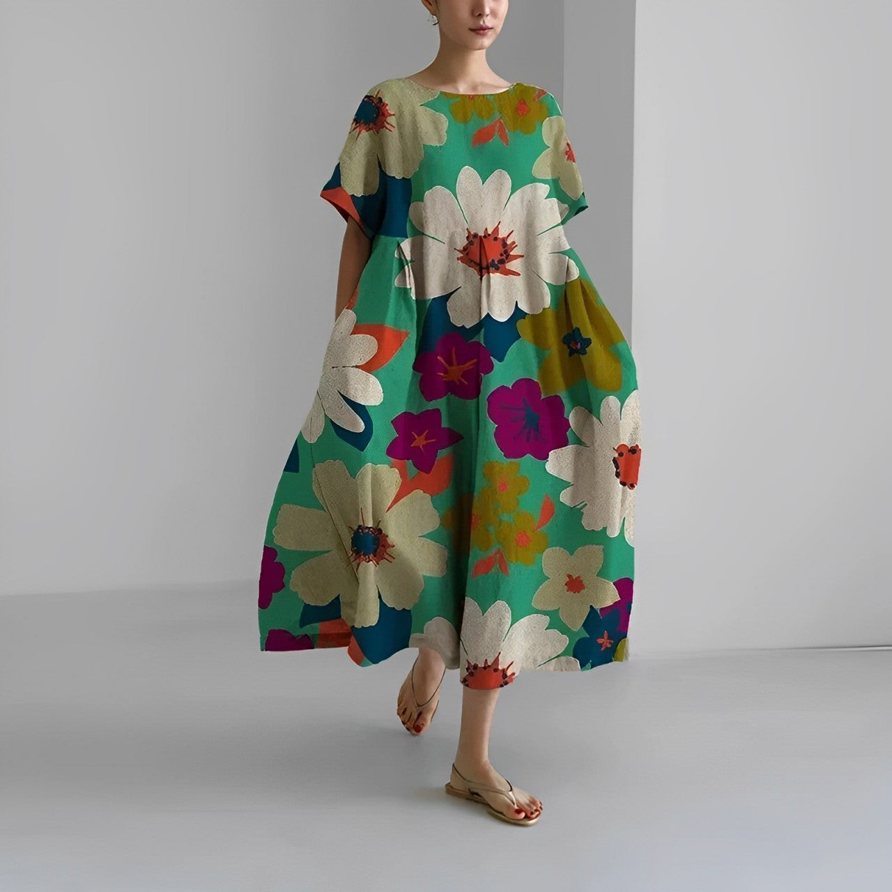 Floria | Vibrant Floral Dress