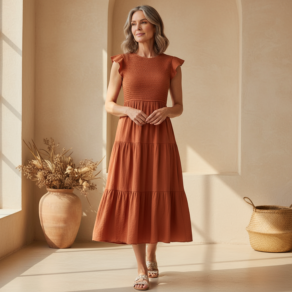 Marlene | Elegant Dress with Tummy Coverage