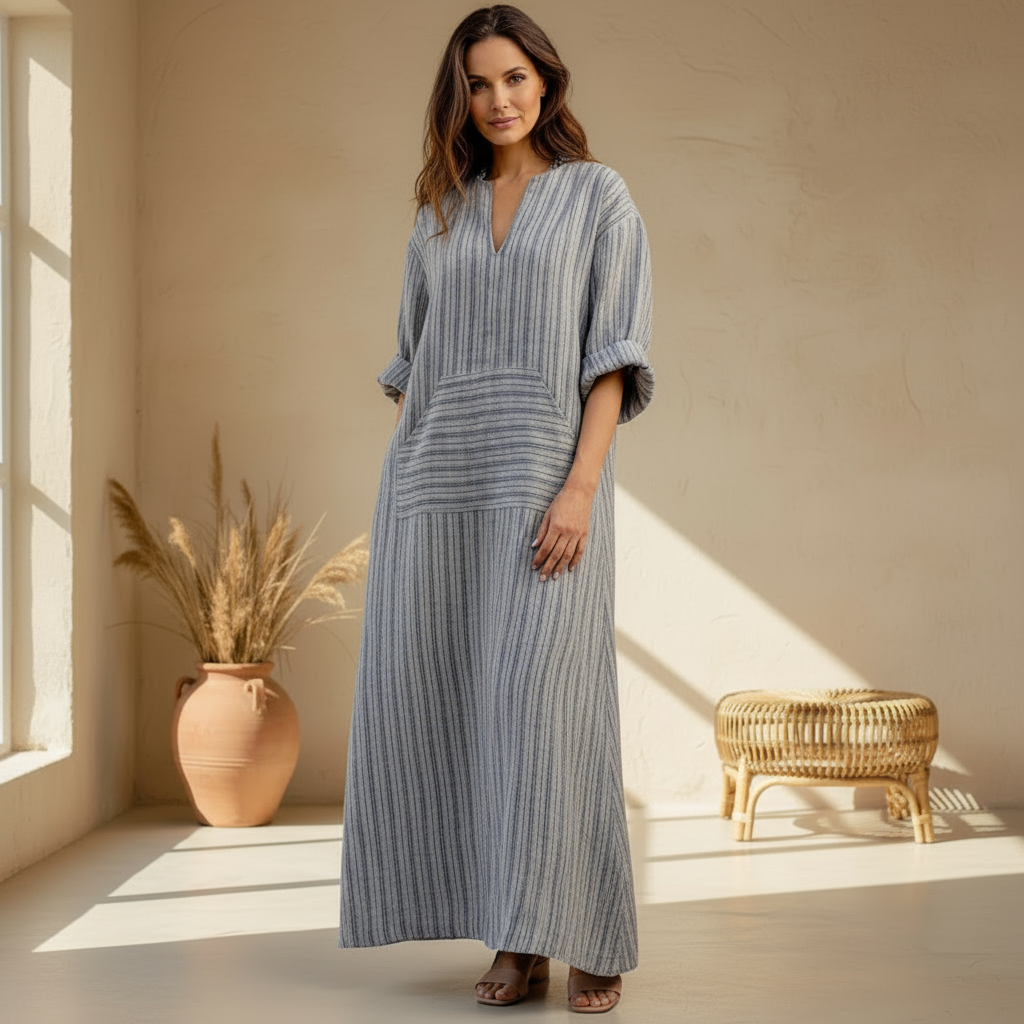 Yvonne | Striped Maxi Dress